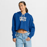 Indianapolis Colts Women's Oversized Hometown Heritage Cropped Hoodie - Royal online