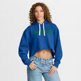 Seattle Seahawks Women's Oversized Hometown Heritage Cropped Hoodie - Royal for sale