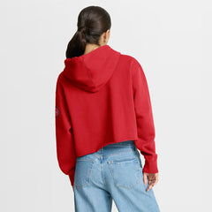 San Francisco 49ers Women's Oversized Hometown Heritage Cropped Hoodie - Scarlet online