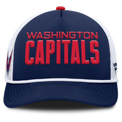 Washington Capitals Fanatics Authentic Pro Rink A-Frame Adjustable Hat - Navy/White Hats