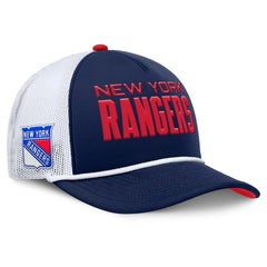 New York Rangers Fanatics Authentic Pro Rink A-Frame Adjustable Hat - Navy/White Hats