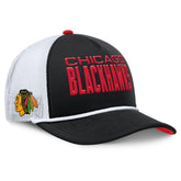 Chicago Blackhawks Fanatics Authentic Pro Rink A-Frame Adjustable Hat - Black/White Hats