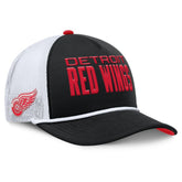 Detroit Red Wings Fanatics Authentic Pro Rink A-Frame Adjustable Hat - Black/White Hats