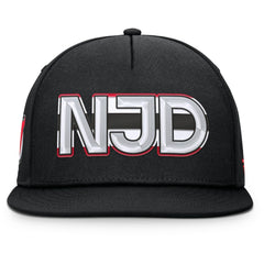 New Jersey Devils Fanatics Authentic Pro Rink Team Code Snapback Hat - Black Jerseys