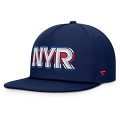 New York Rangers Fanatics Authentic Pro Rink Team Code Snapback Hat - Navy Hats