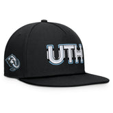 Utah Mammoth Fanatics Authentic Pro Rink Team Code Snapback Hat - Black Hats