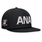 Anaheim Ducks Fanatics Authentic Pro Rink Team Code Snapback Hat - Black Hats