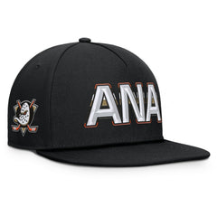 Anaheim Ducks Fanatics Authentic Pro Rink Team Code Snapback Hat - Black Hats