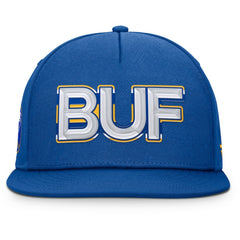 Buffalo Sabres Fanatics Authentic Pro Rink Team Code Snapback Hat - Royal Hats