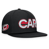 Carolina Hurricanes Fanatics Authentic Pro Rink Team Code Snapback Hat - Black Hats