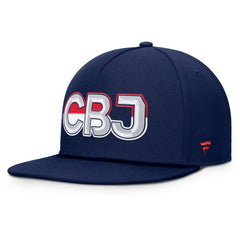 Columbus Blue Jackets Fanatics Authentic Pro Rink Team Code Snapback Hat - Navy Hats