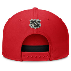 Detroit Red Wings Fanatics Authentic Pro Rink Team Code Snapback Hat - Red Hats