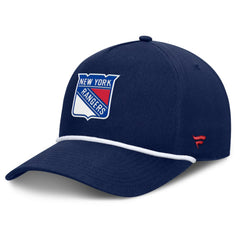New York Rangers Fanatics Authentic Pro Rink Roper A-Frame Adjustable Hat - Navy Hats