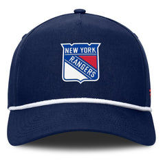 New York Rangers Fanatics Authentic Pro Rink Roper A-Frame Adjustable Hat - Navy Hats