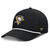 Pittsburgh Penguins Fanatics Authentic Pro Rink Roper A-Frame Adjustable Hat - Black Hats