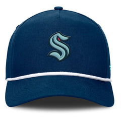 Seattle Kraken Fanatics Authentic Pro Rink Roper A-Frame Adjustable Hat - Deep Sea Blue Hats