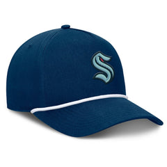 Seattle Kraken Fanatics Authentic Pro Rink Roper A-Frame Adjustable Hat - Deep Sea Blue Hats