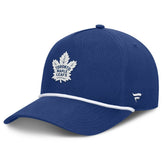 Toronto Maple Leafs Fanatics Authentic Pro Rink Roper A-Frame Adjustable Hat - Blue Hats