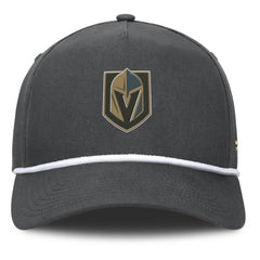 Vegas Golden Knights Fanatics Authentic Pro Rink Roper A-Frame Adjustable Hat - Charcoal Hats