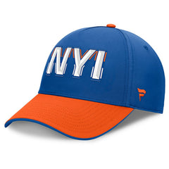 New York Islanders Fanatics Authentic Pro Rink Team Code Flex Hat - Royal/Orange Hats