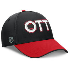 Ottawa Senators Fanatics Authentic Pro Rink Team Code Flex Hat - Black/Red Hats