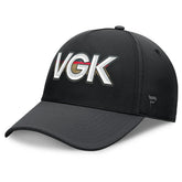 Vegas Golden Knights Fanatics Authentic Pro Rink Team Code Flex Hat - Black/Charcoal Hats