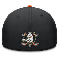 Anaheim Ducks Fanatics Authentic Pro Rink Team Code Flex Hat - Black/Orange Hats