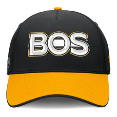Boston Bruins Fanatics Authentic Pro Rink Team Code Flex Hat - Black/Gold Hats