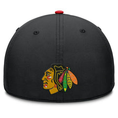 Chicago Blackhawks Fanatics Authentic Pro Rink Team Code Flex Hat - Black/Red Hats