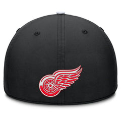 Detroit Red Wings Fanatics Authentic Pro Rink Team Code Flex Hat - Black/White Hats