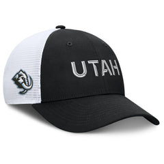 Utah Mammoth Fanatics Authentic Pro Rink Lockup Adjustable Trucker Hat - Black/White Hats