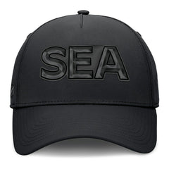 Seattle Kraken Fanatics Authentic Pro Road Team Code Flex Hat - Black Hats