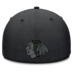 Chicago Blackhawks Fanatics Authentic Pro Road Team Code Flex Hat - Black Hats
