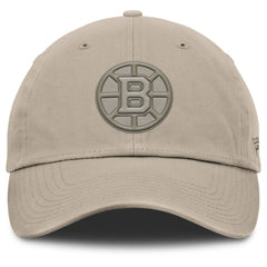 Boston Bruins Fanatics Authentic Pro Road Adjustable Hat - Tan Hats