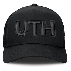 Utah Mammoth Fanatics Authentic Pro Road Team Code Trucker Adjustable Hat - Black Hats