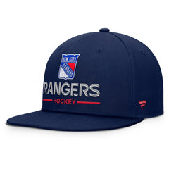 New York Rangers Fanatics Authentic Pro Rink Lockup Snapback Hat - Navy Hats