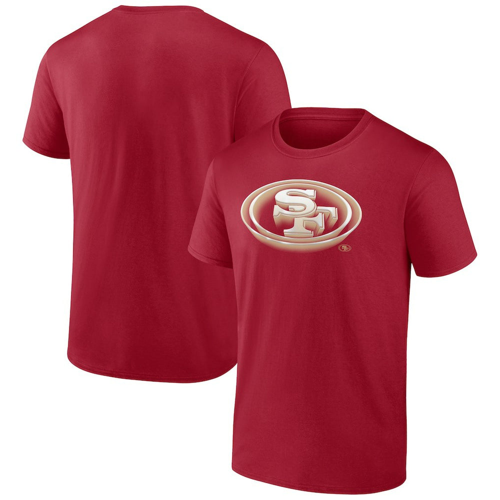 San Francisco 49ers Chrome Dimension T-Shirt - Scarlet online