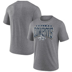 Dallas Cowboys Warped Block Tri-Blend T-Shirt - Heather Gray sale