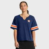 Houston Astros Women's Curl Route T-Shirt Navy