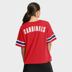 St. Louis Cardinals Women's Curl Route T-Shirt Red