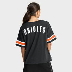 Baltimore Orioles Women's Curl Route T-Shirt Black