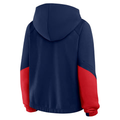 Cleveland Guardians Women's Oversized Time to Win Pullover Hoodie Navy
