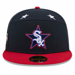 Chicago White Sox 2025 MLB All-Star Game Workout Side Patch 59FIFTY Fitted Hat Navy/Red
