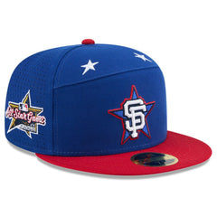 San Francisco Giants 2025 MLB All-Star Game Workout Side Patch 59FIFTY Fitted Hat Blue/Red