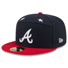 Atlanta Braves 2025 MLB All-Star Game Side Patch 59FIFTY Fitted Hat Navy/Red
