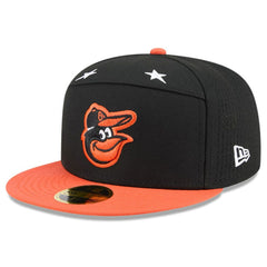 Baltimore Orioles 2025 MLB All-Star Game Side Patch 59FIFTY Fitted Hat Black/Orange