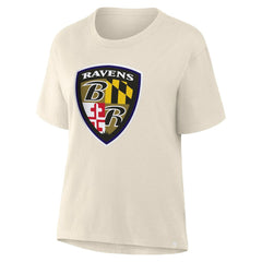 Baltimore Ravens Women's Dove Legacy T-Shirt - Cream outlet