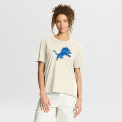 Detroit Lions Women's Dove Legacy T-Shirt - Cream cheap