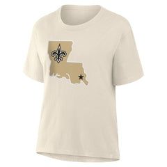 New Orleans Saints Women's Dove Legacy T-Shirt - Cream sale