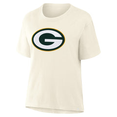 Green Bay Packers Women's Dove Legacy T-Shirt - Cream outlet